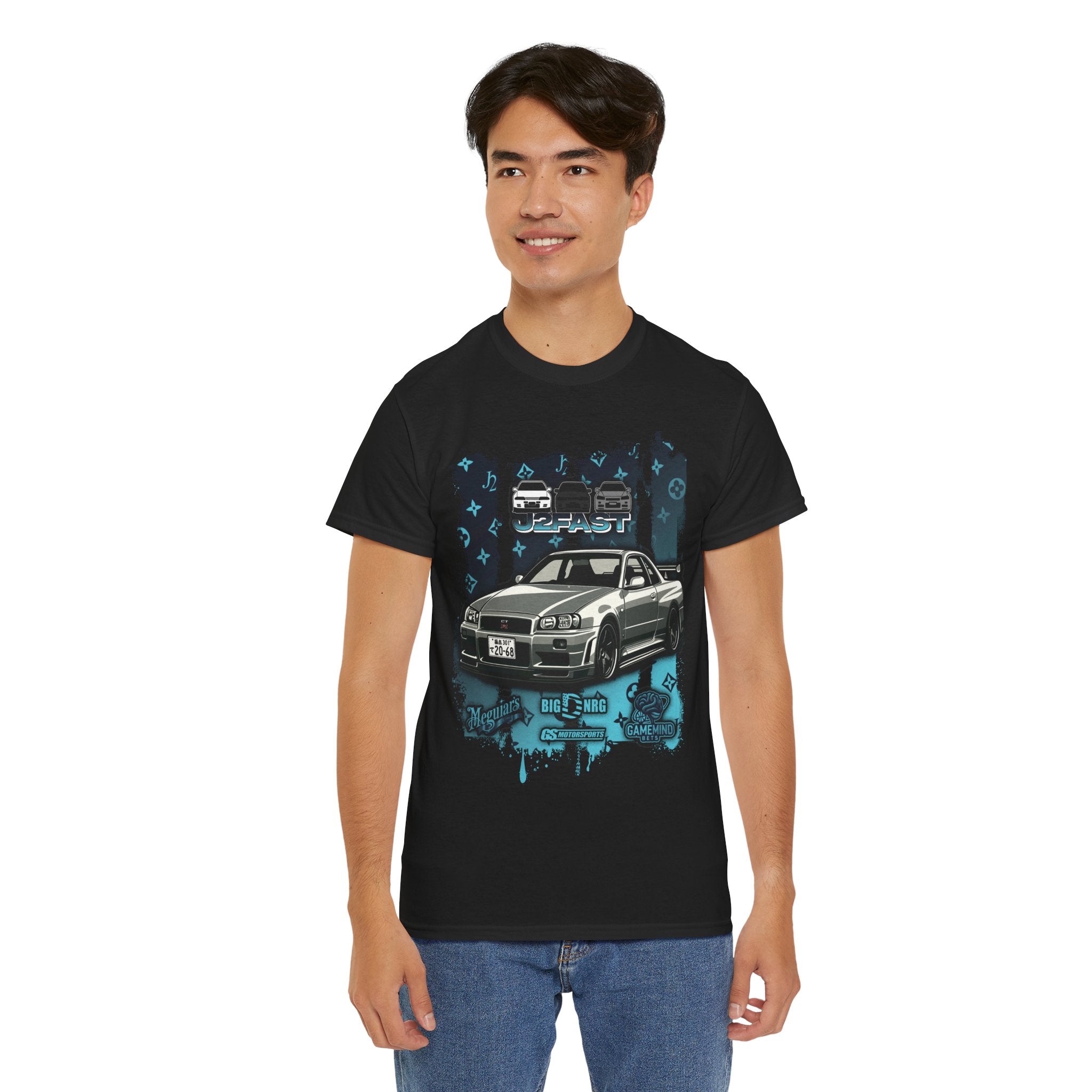 🏎️ J2FAST Nissan Skyline GTR R34 Premium Streetwear T-Shirt 🏎️