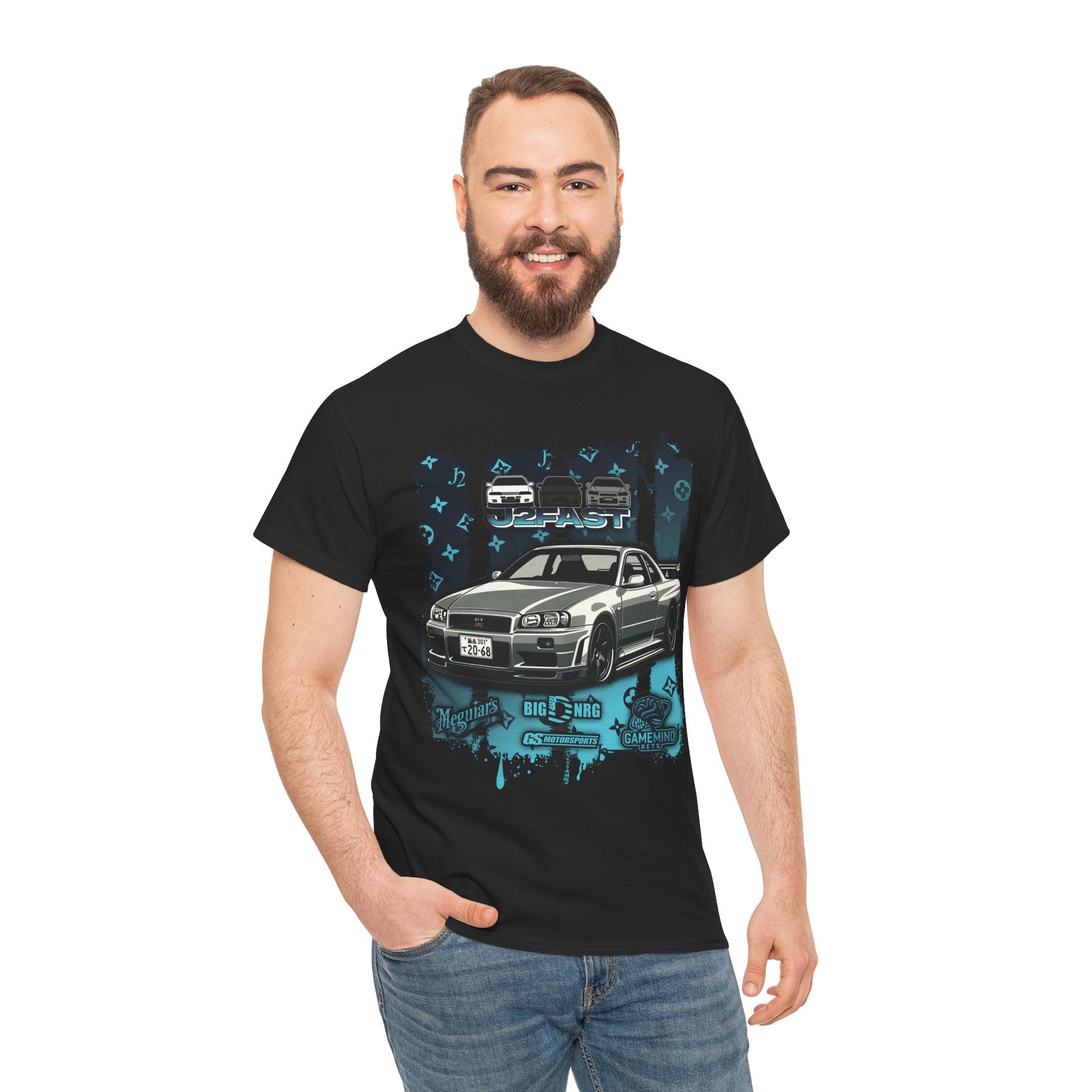 🏎️ J2FAST Nissan Skyline GTR R34 Premium Streetwear T-Shirt 🏎️