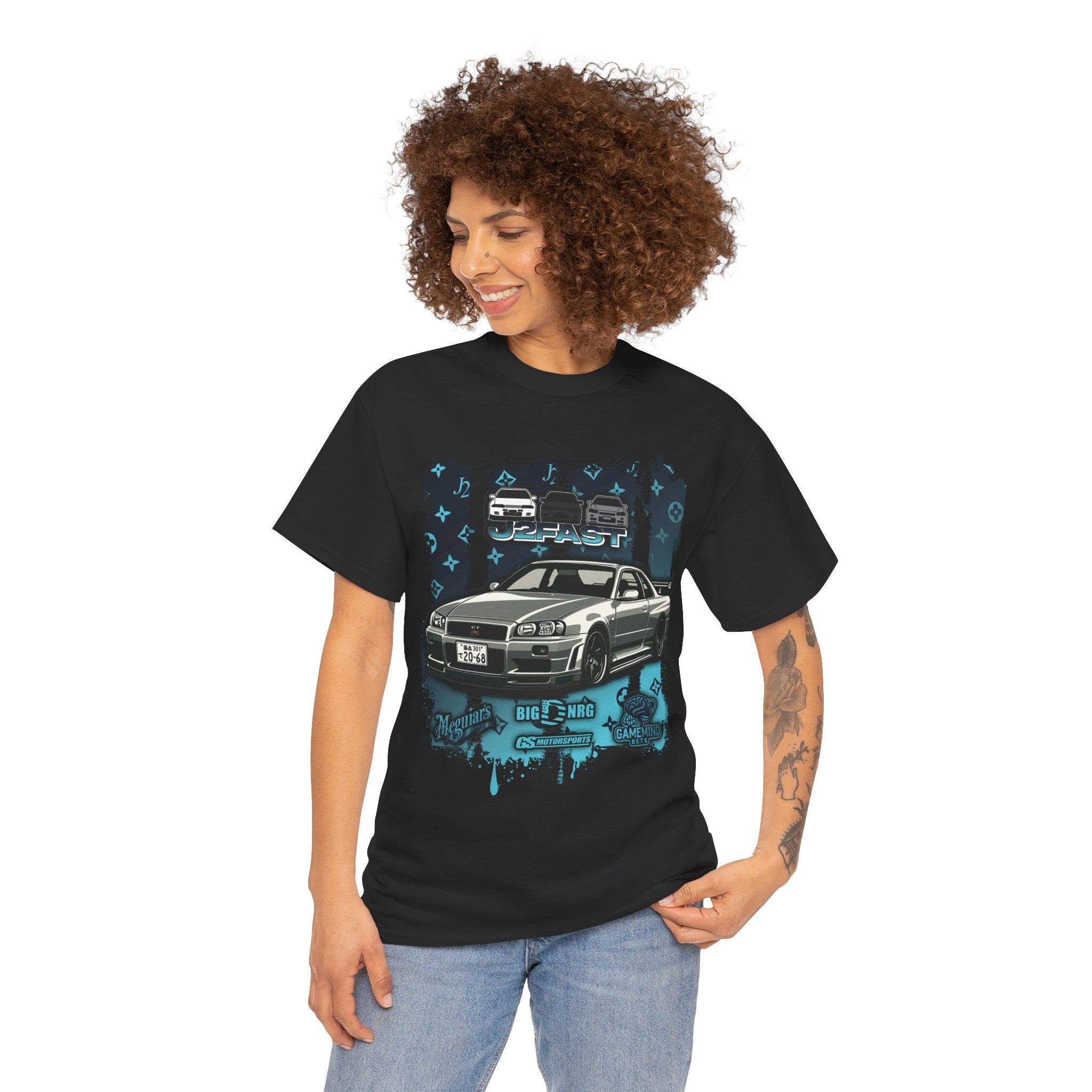 🏎️ J2FAST Nissan Skyline GTR R34 Premium Streetwear T-Shirt 🏎️